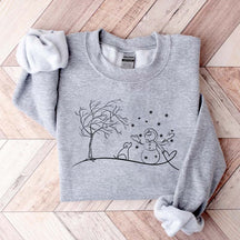 Let It Snow Winter Snowman Dog Sweatshirt