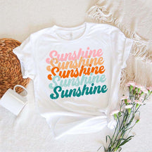 Retro Sunshine Hiking Summer Vacation T-Shirt