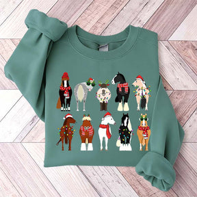 Horse Lover Animal Christmas Cute Sweatshirt