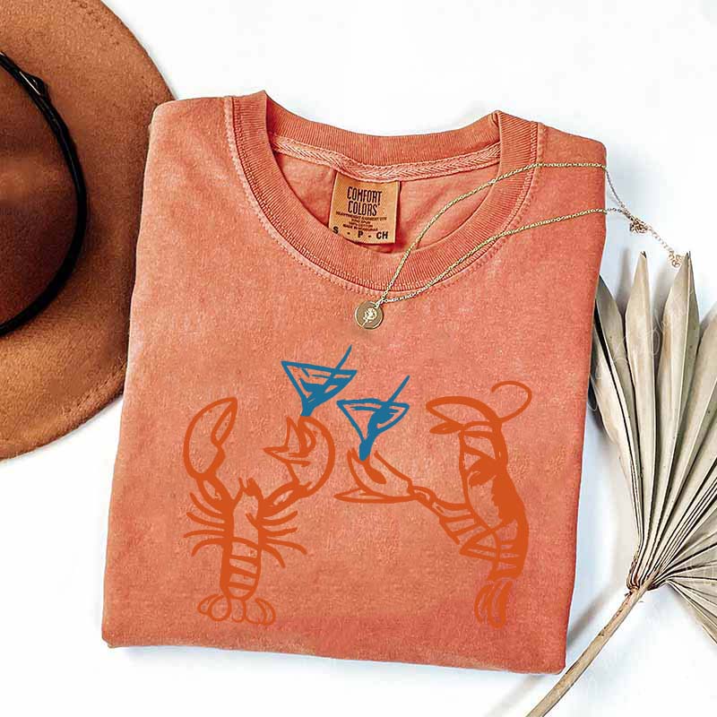 Lobster Crab Martini T-Shirt