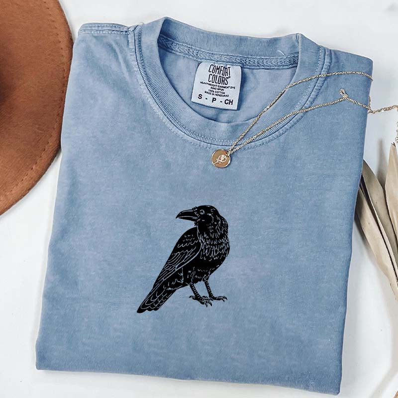 Vintage Crow Lover Black Raven T-Shirt