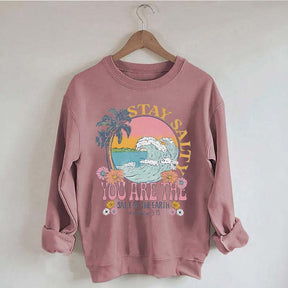 Stay Salty Bible Verse Beach Sweatshirt