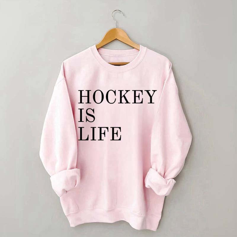 Hockey Is Life Minimalist Sweatshirt