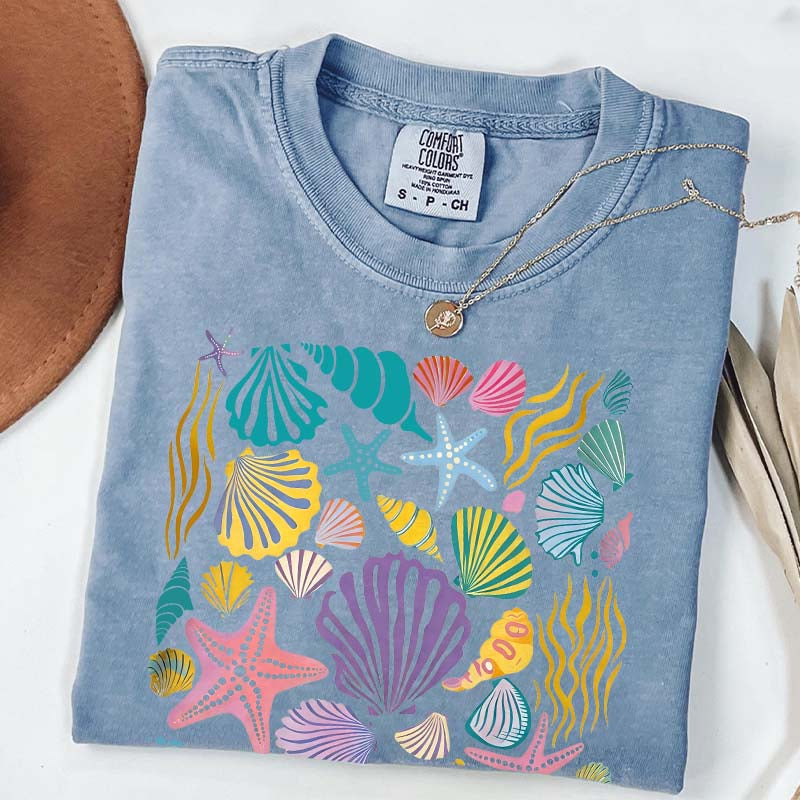 Vintage Seashells Ocean T-Shirt
