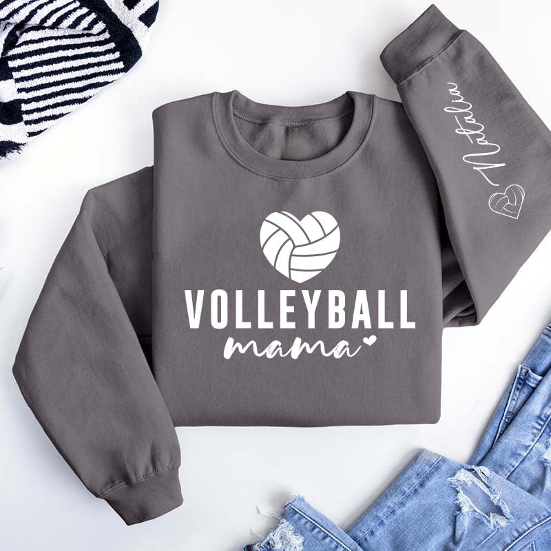 Personalized Sleeve Name Volleyball Sweatshirt