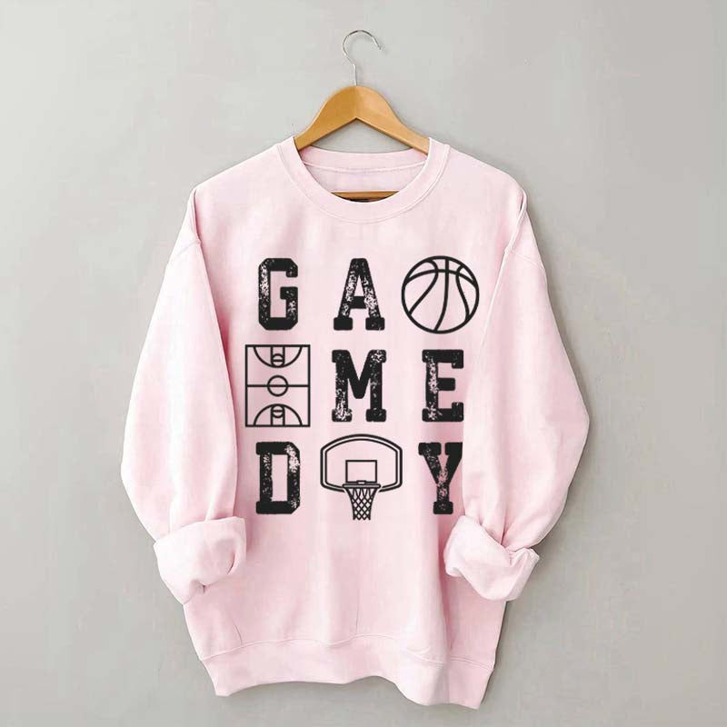 Retro Basketball Mom Game Day Sweatshirt