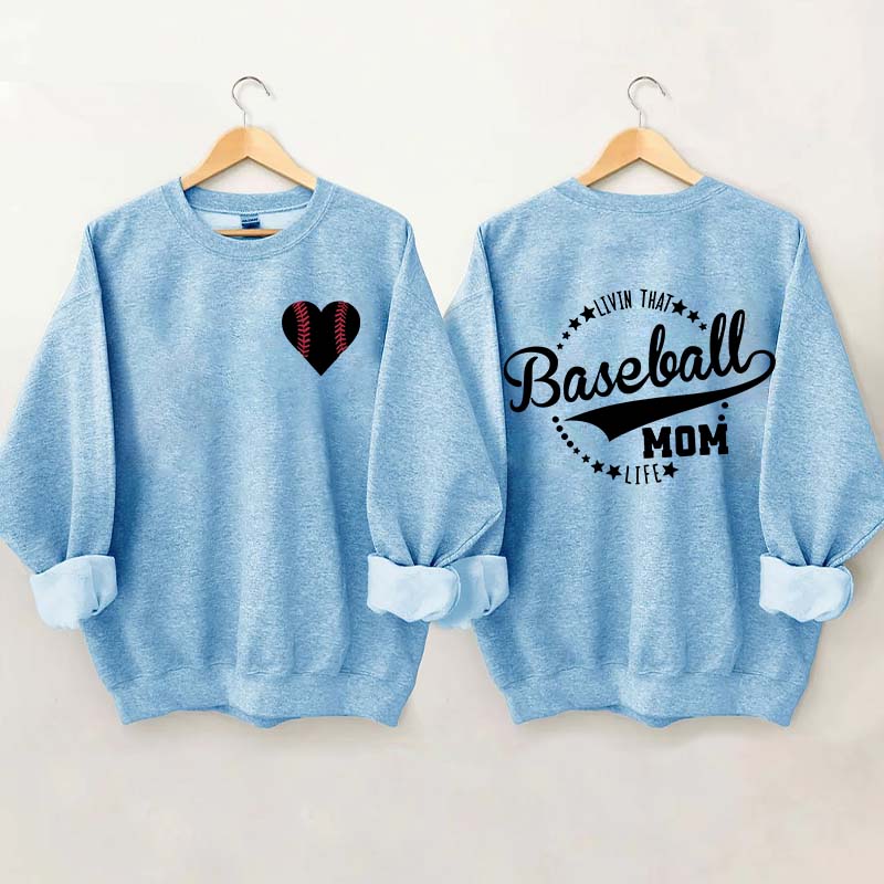 Heart & Baseball Sweatshirt