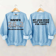 Custom Marathon Support Crew Sweatshirt