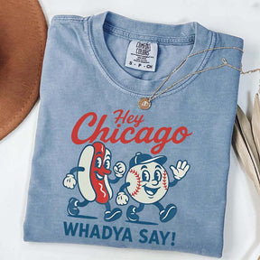 Hey Chicago Funny Baseball T-Shirt
