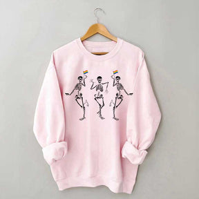 Skeleton Pride Rainbow Sweatshirt