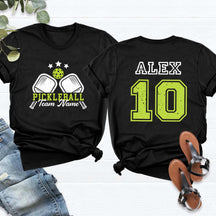 Custom Name and Player Number Pickleball T-Shirt