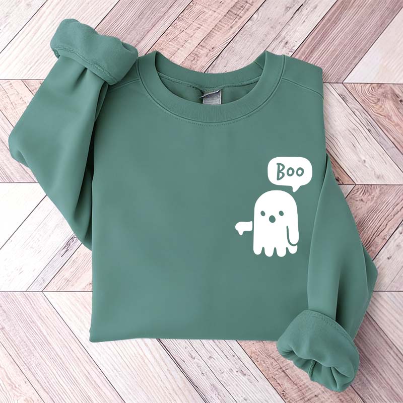 Boo Ghost Halloween Sweatshirt