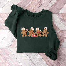 Gingerbread Christmas Nurse Sweatshirt