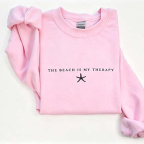 The Beach Is My Therapy Vacation Sweatshirt