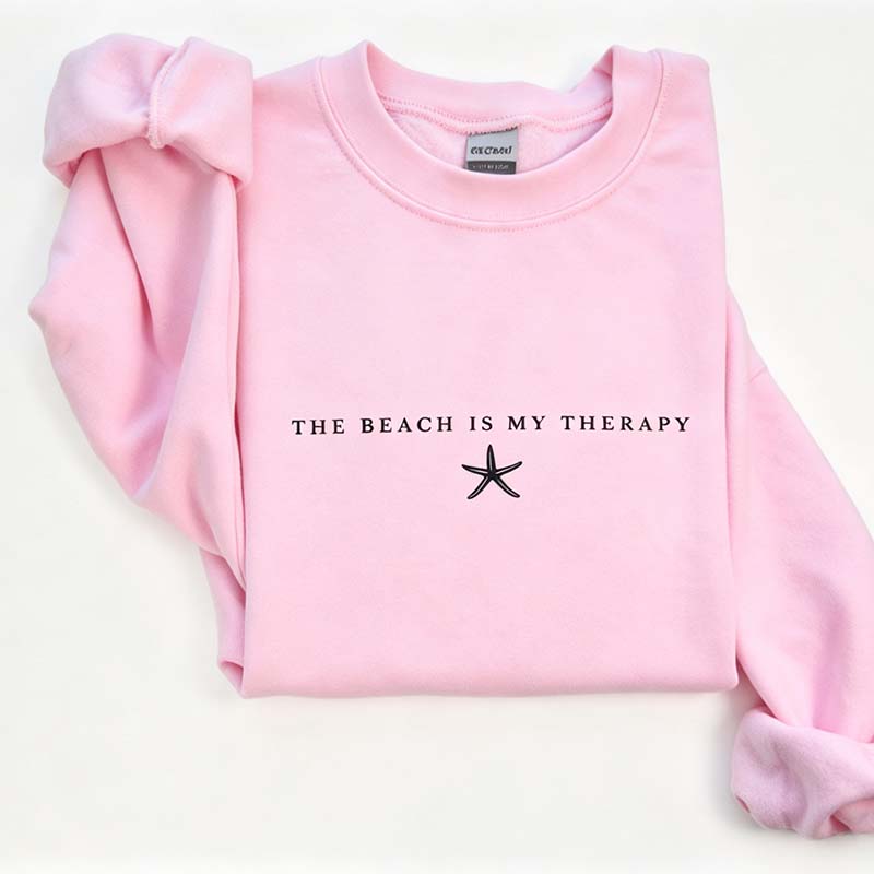 The Beach Is My Therapy Vacation Sweatshirt