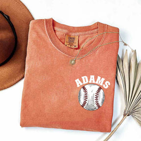 Custom Baseball Name Pocket  T-Shirt