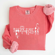 Cute Cats in a Row Sweatshirt