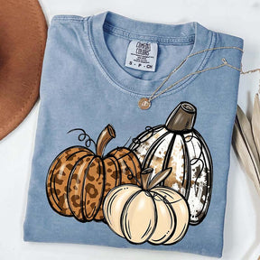 Leopard Pumpkin Thanksgiving Gift T-Shirt