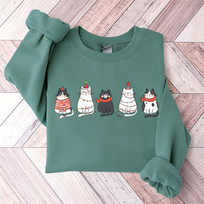 Cute Cat Christmas Lover Sweatshirt