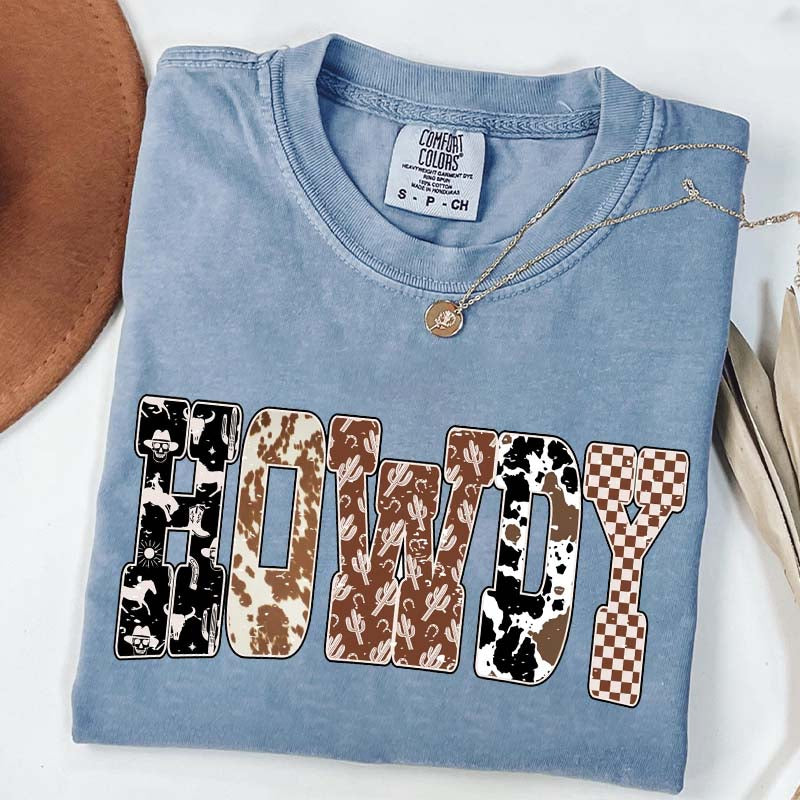 Comfort Colors Howdy Cowgirl Cute T-Shirt