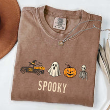 Pumpkin Season Girly Spooky Halloween T-Shirt