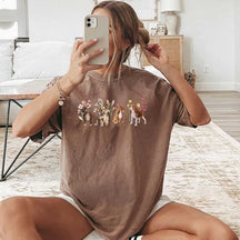 Boho Cottagecore Cute Dog Lover T-Shirt