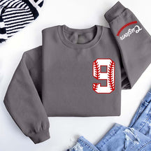 Custom Baseball Name and Number Sweatshirt