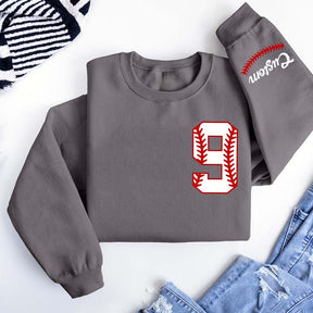 Custom Baseball Name and Number Sweatshirt