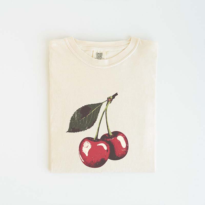 Vintage Cherry Summer Fruit T-Shirt