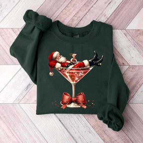 Santa's Hot Mess Martini Sweatshirt