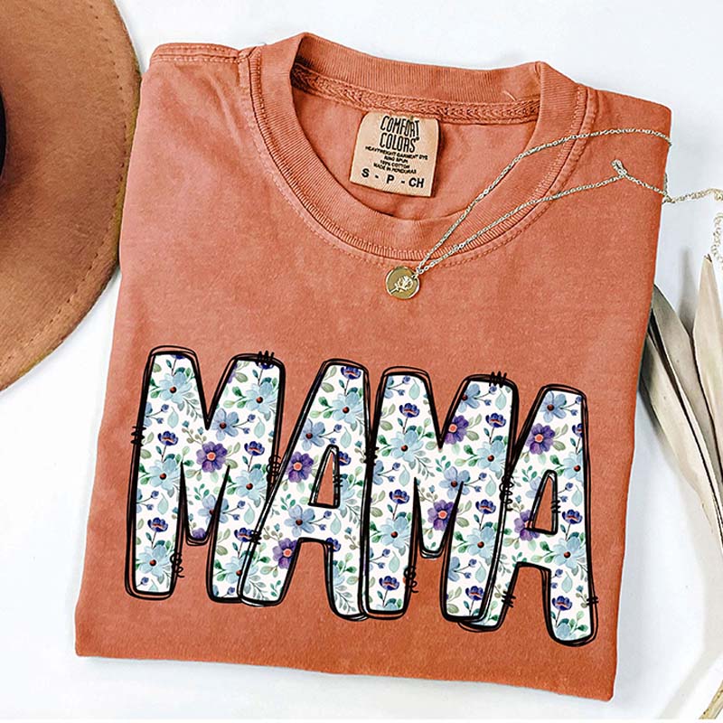 Vintage Floral Mama Mothers Day T-Shirt