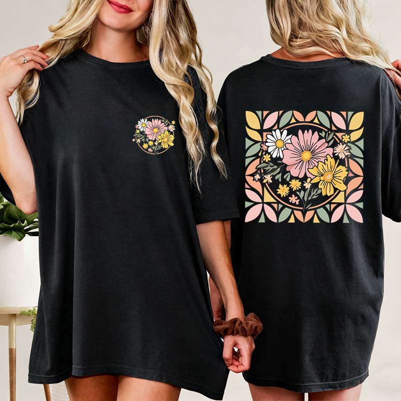 Spring Floral Graphic Lover T-Shirt