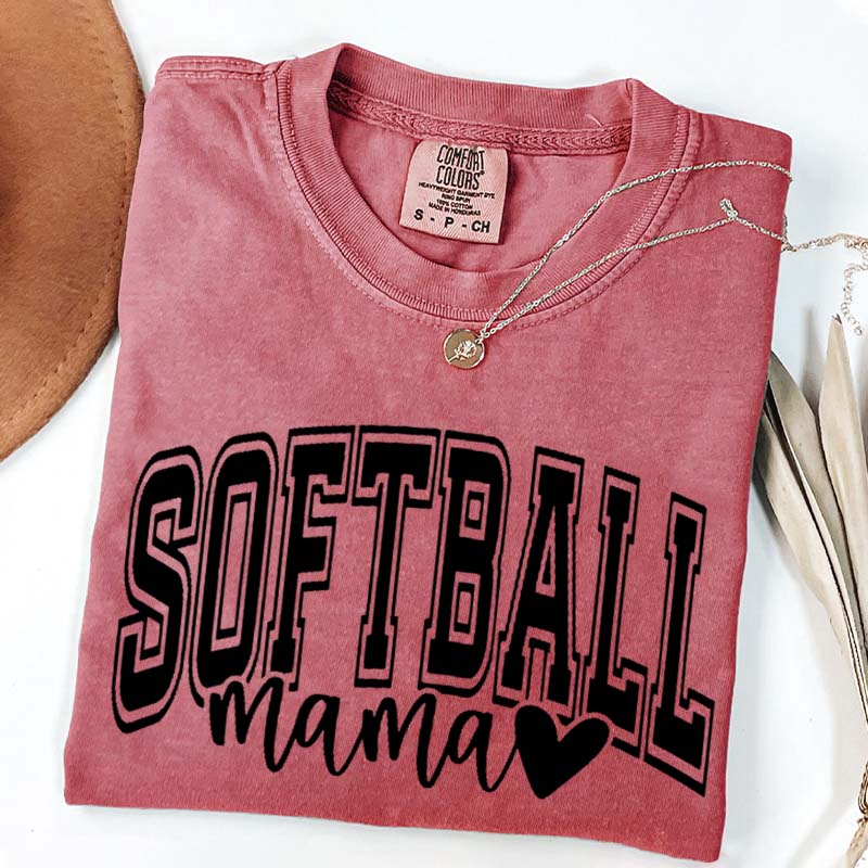 Softball Mama Comfort Color T-Shirt