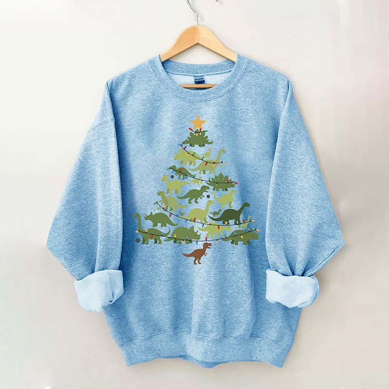 Dinosaurs Christmas Tree Sweatshirt