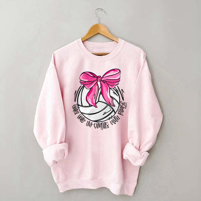 I Will Praise Him In His Courts Volleyball Sweatshirt