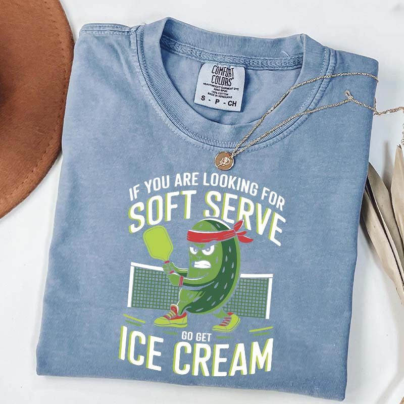 Soft Serve Pickleball Joke T-Shirt