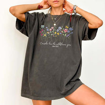 Consider How The Wildflowers Grow Religious Floral T-Shirt