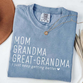 Mom Grandma Great-Grandma Pregnancy Announcement T-Shirt