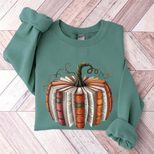 Fall Book Pumpkin Halloween Sweatshirt