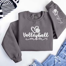 Custom Name Volleyball Heart Sport Sweatshirt