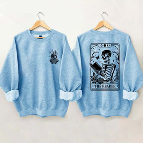 The Reader Tarot Card Front And Back Printing Sweatshirt