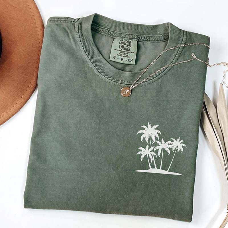 Cute Summer Beach Vacation Tree T-Shirt