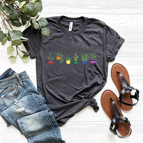 Gender Neutral Cute Rainbow Plant T-Shirt
