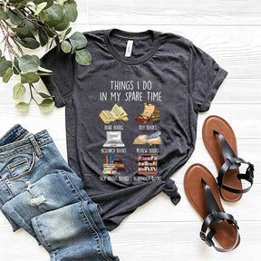 Things I Do In My Spare Time Book Cute T-Shirt