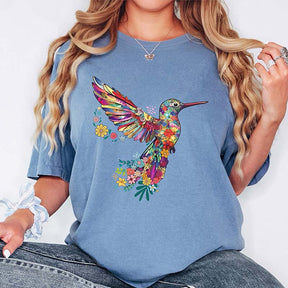 Floral Hummingbird T-Shirt