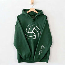 Personalized Volleyball Mom Name Hoodie