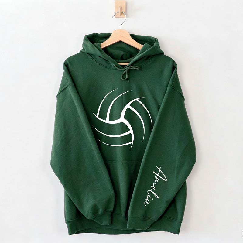 Personalized Volleyball Mom Name Hoodie