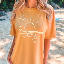 Boho Summer Sun Ocean T-Shirt