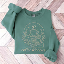 Cute Coffee & Books Club Sweatshirt