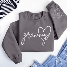 Custom Grandkids Names Grammy Sweatshirt